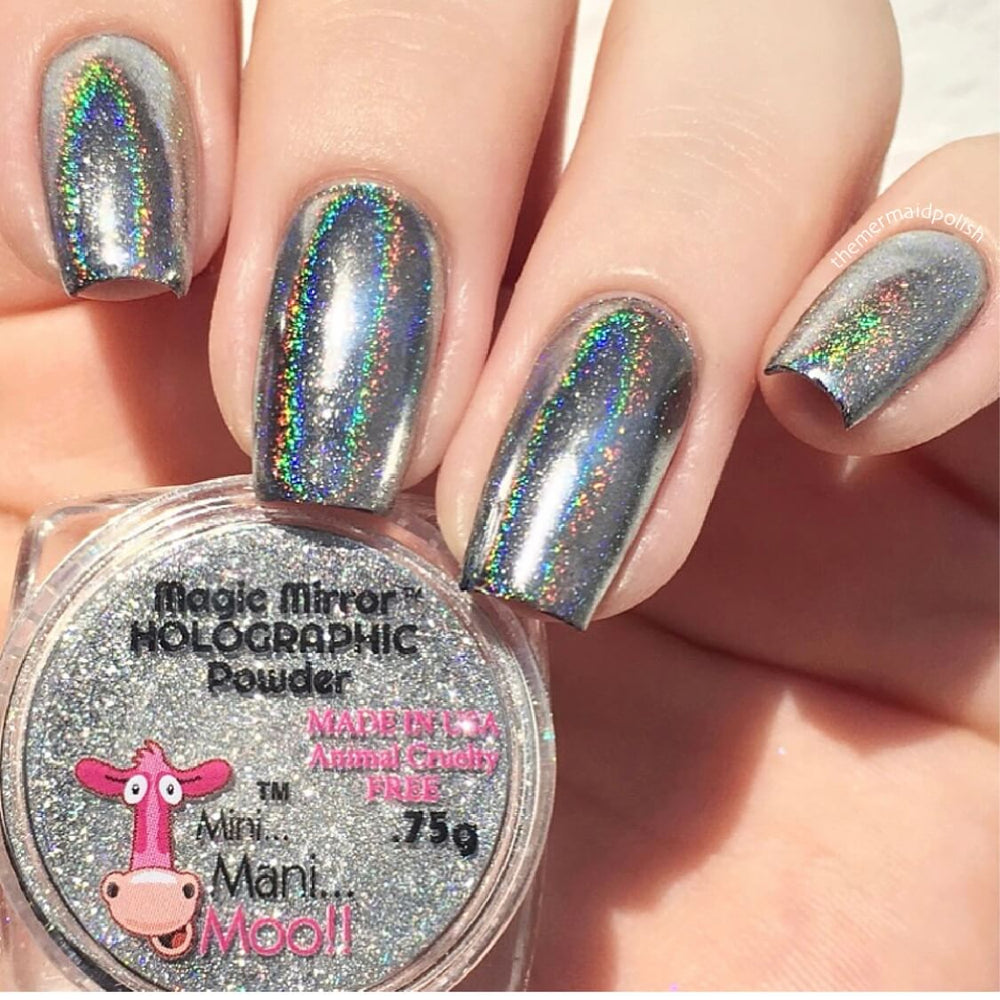 Magic Mirror Silver Holographic Powder